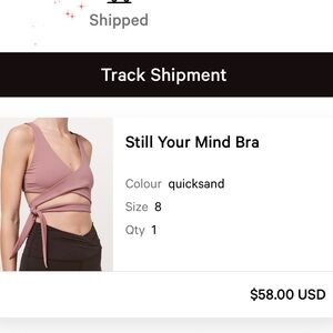 lululemon athletica Mauve Sports Bra